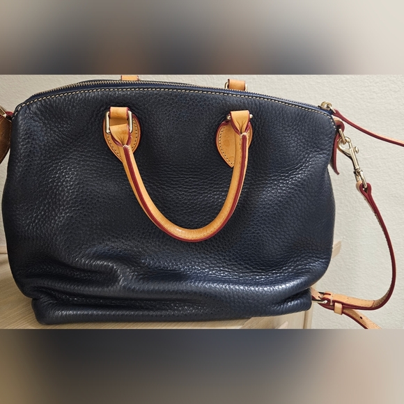 Dooney & Bourke Dillen Black Double Pocket Satchel Shoulder Handbag MSRP $398 - Picture 4 of 13